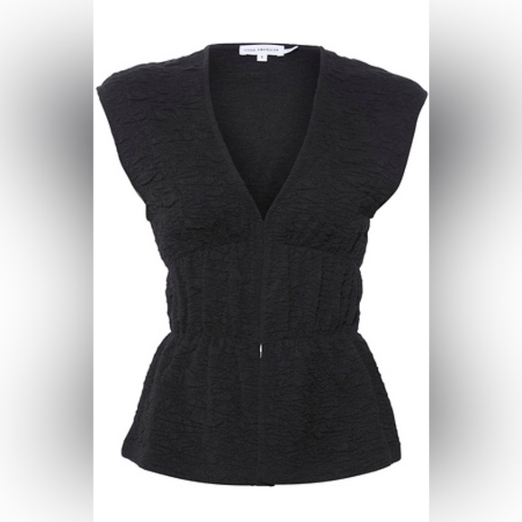 Good American Tops - GOOD AMERICAN V-NECK TOP In White